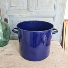 C7122 Emaille Einwecktopf | EMAIL Topf | Einkochtopf | Kochtopf | gro&szlig; BLAU