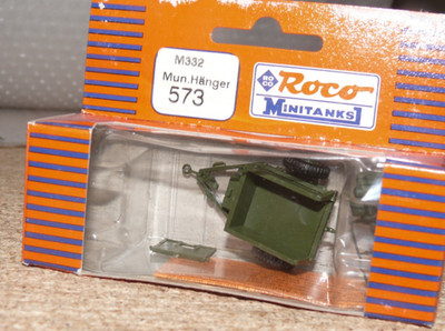 S82  Roco Minitanks 573 Mun. Anhänger M 332
