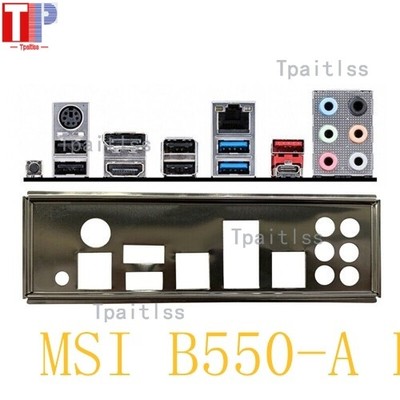 Für MSI B550-A Motherboard Neu I/O Shield Motherboard Backplate Baffle