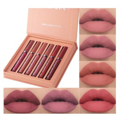 Handaiyan Matte Autumn Winter Set Liquid Lipstick -Set B~ 6x2.5ml - 6 Pack