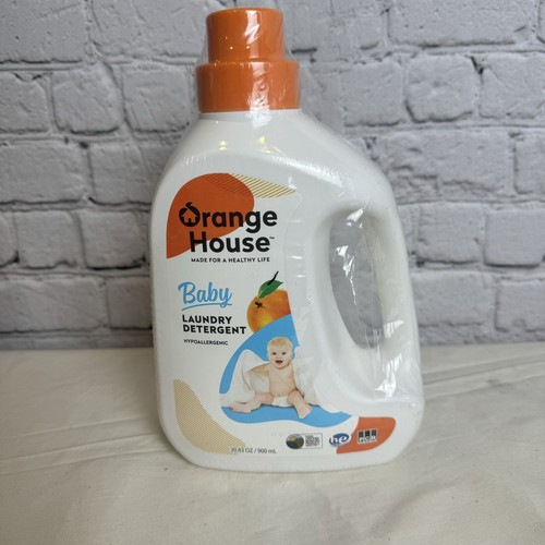 Orange House Liquid Laundry Detergent, Free and Clear, Natural Clean BABY