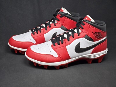 Air Jordan Mid TD Mens Sizes Football Cleats Chicago White Red FJ6805-106  NBY