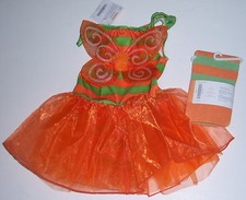 NWT Gymboree 6-12 Months Pumpkin Fairy Costume 6-12 or 0-6 Green Stripe Tights