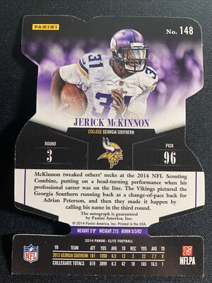 Jerick McKinnon 2014 Panini Elite Status Gold Die-Cut #/199 #148