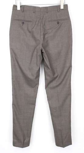 SUITSUPPLY Brescia Men Trousers UK36R Brown Pure Wool Pleated Front Classic - Picture 2 of 6