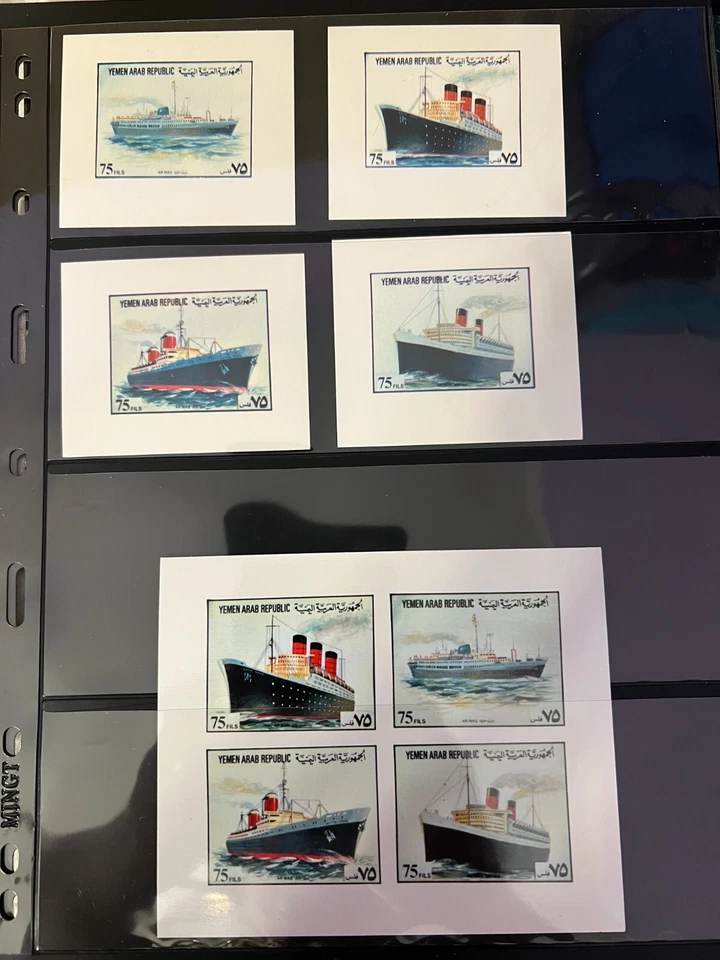 Коллекция марок Йемен YAR Chromalin Proof 158 различных! РЕДКАЯ! - Изображение 4 из 4