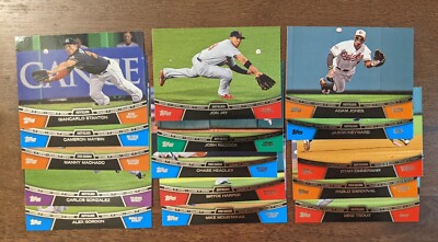2013 TOPPS CHASE IT DOWN COMPLETE INSERT SET 15 CARDS HARPER TROUT MACHADO 