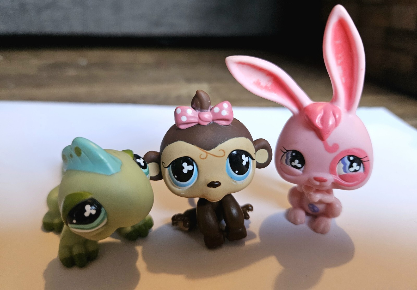 Lps 500 Rabbit 2008 Littlest Pet Shop LPS Monkey #501 Iguana #499 Rabbit #500 Walmart ...