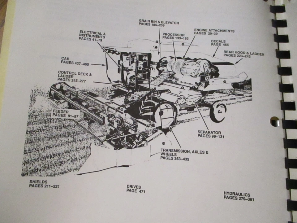 Gleaner R40 & R50 Combine Parts Catalog Manual Book 1991 OEM ac Deutz Allis - Image 2 of 4