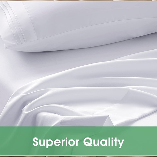 100% Egyptian Cotton Flat Sheet Bed Sheets 200TC Single Double King Super King - Picture 16 of 60