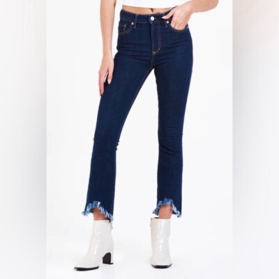 Dear John Raw Hem Dark Wash Jeans Womens 30/32*