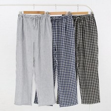 Men's Cotton Pajama Pants Comfortable Soft Sleep Lounge Bottoms for Winter