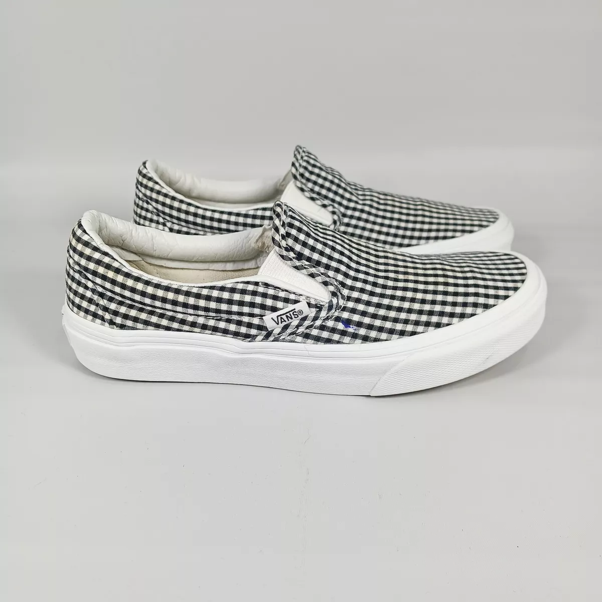 Slip On Small Checkerboard Mens Size 4.5, Women Size 6, 3.5 | eBay