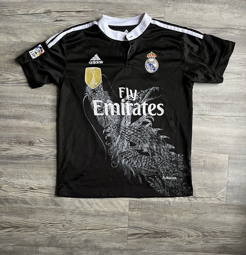 Adidas 2014-15 Real Madrid Retro Fly Emirates #10 James Jersey Size 14 - 第 1/7 張圖片
