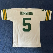Paul Hornung Unsigned Mitchell & Ness Green Bay Packers Jersey Large (44) rare