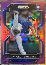 2022 Panini Prizm Purple Prizm Manuel Rodriguez RC #153 Chicago Cubs