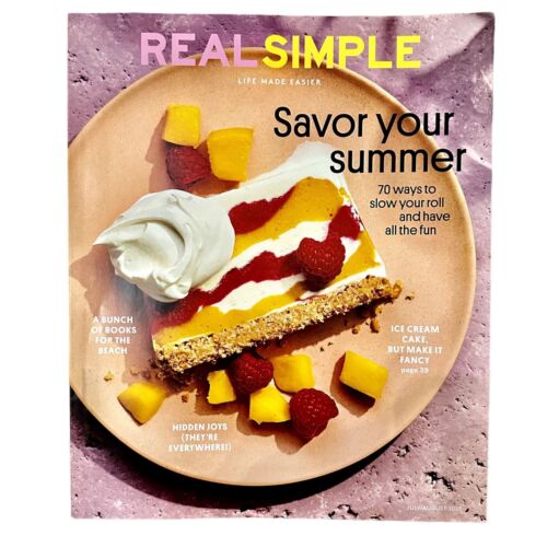 Real Simple Magazine July August 2023 Savor Your Summer Recipes Beach Books