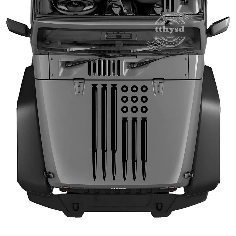 Для Jeep Compass Wrangler Дизайн Пули Графика Автомобиль Капот Наклейки Наклейки Наклейки Новые - Изображение 3 из 4