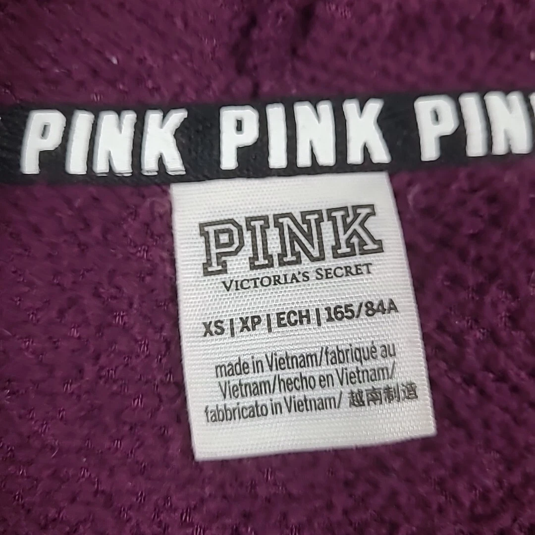 UNDERCOVER Victoria’s Secret ROSA Fuzzy Sherpa Pullover Donna Grande 1 4 Zip Viola