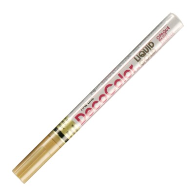 200-GLD Marvy DecoColor Opaque Paint Marker, Fine Tip, Gold, Pack of 12