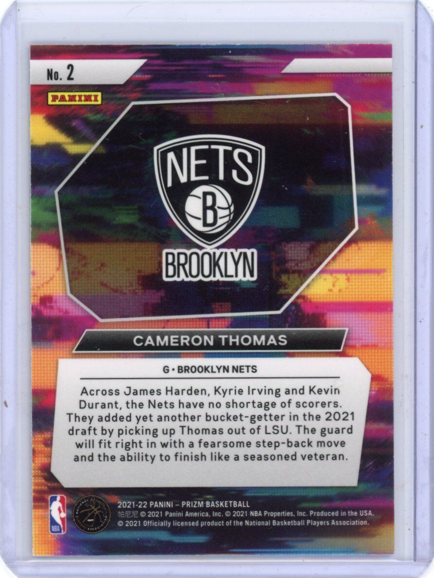 2021-22 Panini Prizm Cameron Thomas Rookie Instant Impact RC 2021-22 Panini Prizm Cameron Thomas Rookie Instant Impact RC