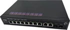 Elfcam® - PoE Switch Fiber Optic Switch with 2 SFP Ports of 125 GB and 8 Ports