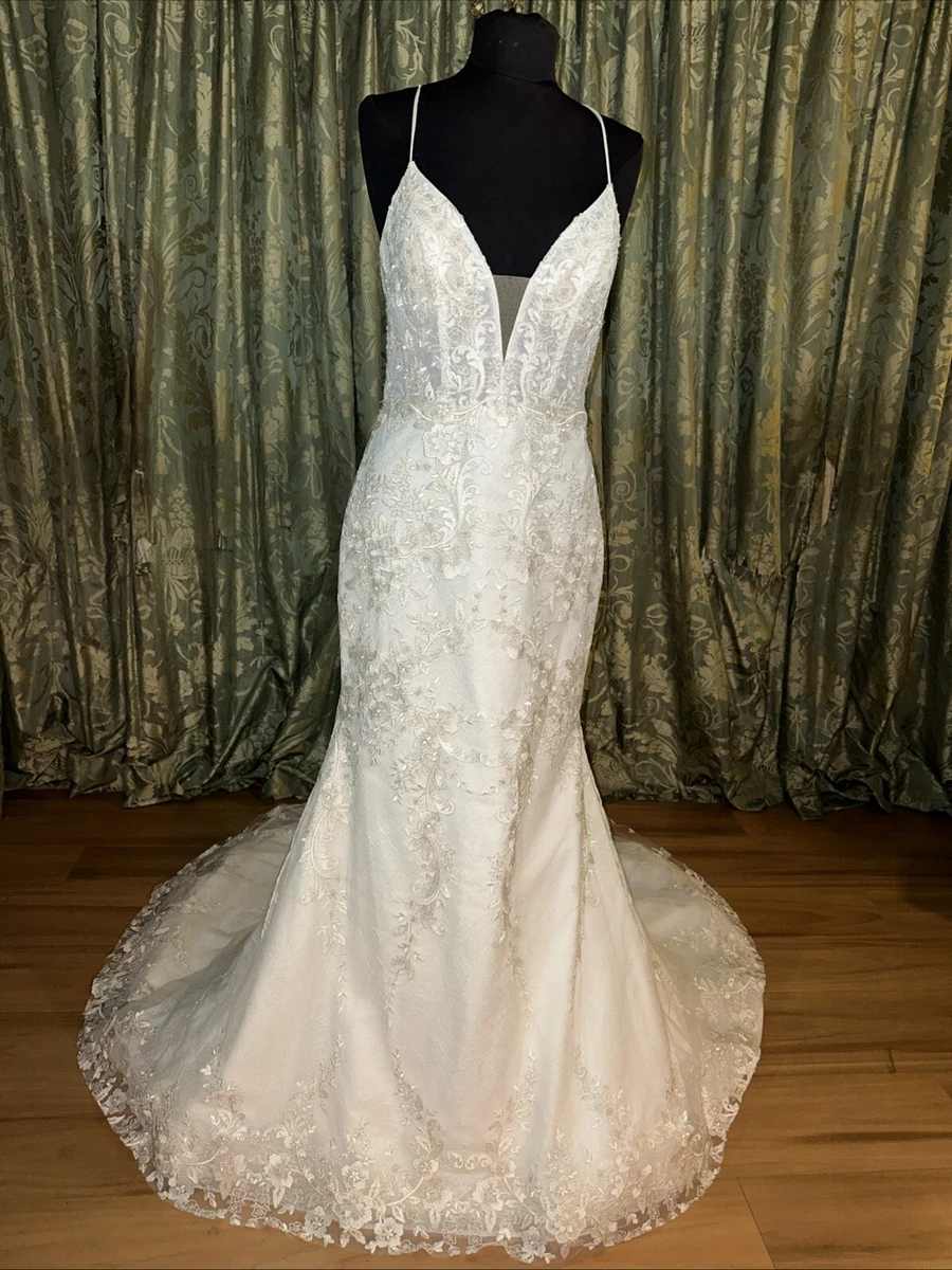 navy blue dress for baby girl 3805 Wedding Dress - Wedding Atelier NYC Lazaro main image 0