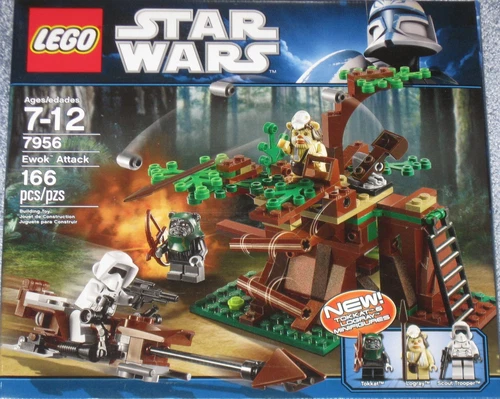 LEGO Star Wars # 7956 Ewok Attack NEW Sealed RETIRED Free Ship! Tokkat Logray