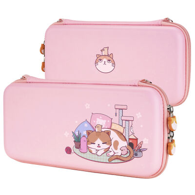 PlayVital Pink Cute Carrying Case Bag for Nintendo Switch Lite
