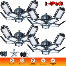 9000000LM LED Garage Light Work Shop Ceiling Lights Deformable Bulb 1000W Bright