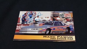 Racing Pro Set Card #145 signed by Mark Pawuk