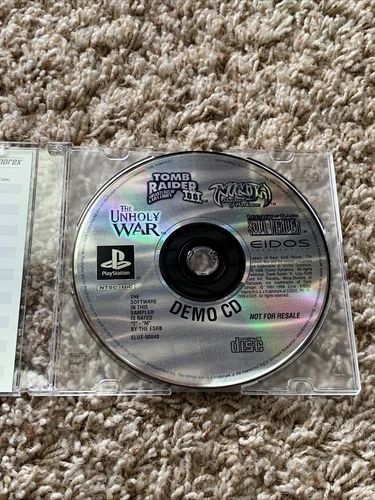 Eidos Playstation 1 PS1 Demo CD Volume III Disc Tomb Raider Soul Reaver Kain