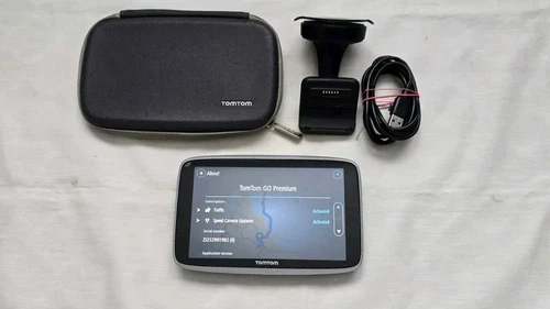 TomTom Premium 6'' Satnav World Lifetime Maps, Speed Camera &Traffic Wifi update