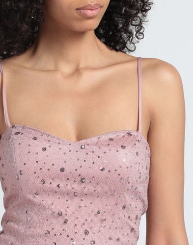 RRP €390 SOANI Soani Lace Dress Overlay Playsuit IT38 US2 UK6 XS Pink Sequins - Picture 5 of 6