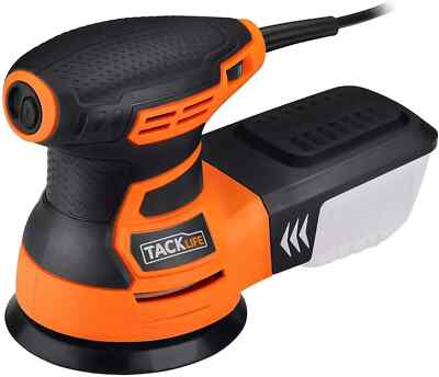 5-Inch Random Orbital Palm Sander 3.0A with 12Pcs Sandpapers - 6 Variable Speed
