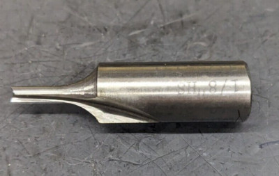 Ekstrom Carlson Straight Router Bit 1/8'' CD 1/2'' SH HSS Double Flute USA