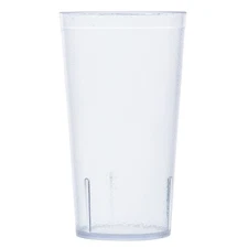 Unbreakable Stackable Restaurant Plastic Tumbler/Cup (Set of 12) 16 Ounce Clear 