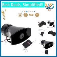 Car Siren 7 Tones Loud 120-150dB with Remote Control 12V 100W New