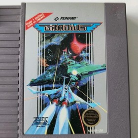 Gradius Nintendo Entertainment System NES 1986 Authentic Original Game Cartridge