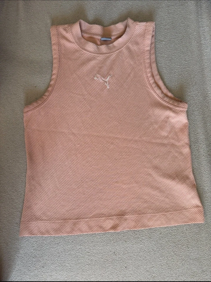 Top Puma rose sans manches - Taille L - Photo 1/4
