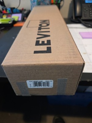 Leviton 69587-U48 Cat 6+ Universal Angled Patch Panel, 48-Port