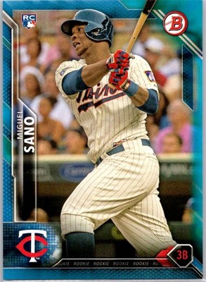 2016 Bowman Blue #140 Miguel Sano #/150 Rookie Minnesota Twins