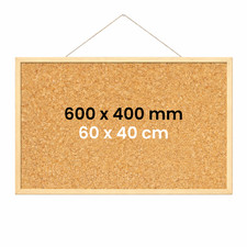 Natural Cork Pin Notice Board Memo Office School Board With Free Accessories UK