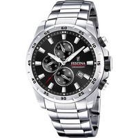Festina Chronograph F20463-4 Schwarz Edelstahlband 45 Mm