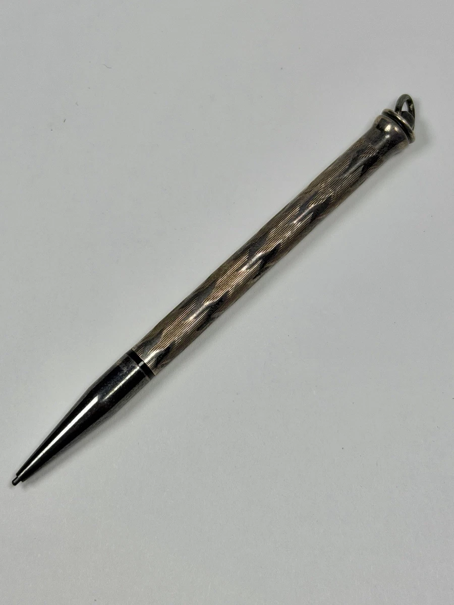 Antique Sterling Silver Pencil In Collectible Mechanical Pencils