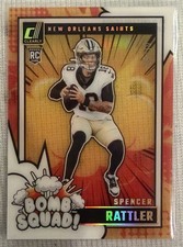 2024 CLEARLY DONRUSS GOLD #’d 5/10! SPENCER RATTLER #8 !!💣BOMB💣SQUAD💣!!