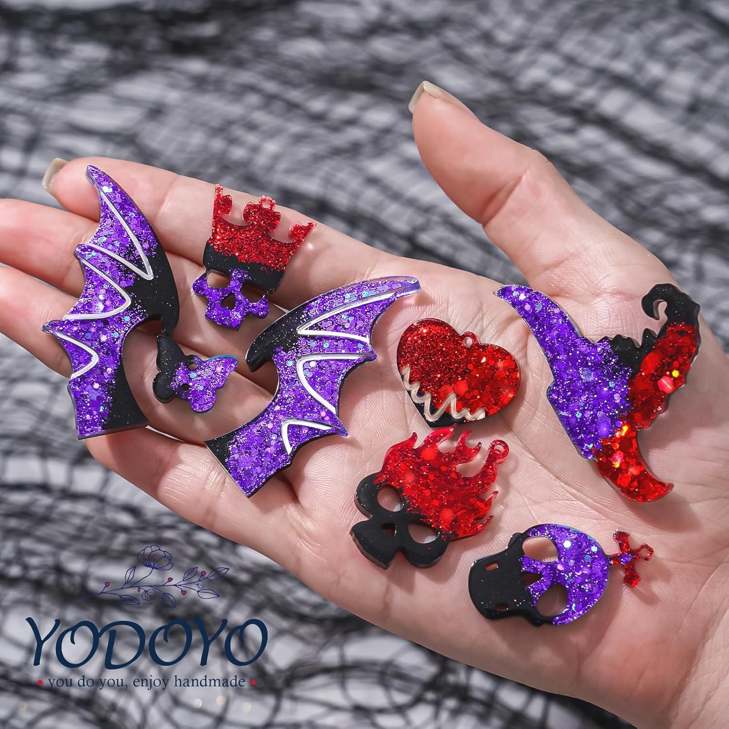 New Halloween Resin Earrings Mold 3pcs Resin Jewelry Molds Various Skull