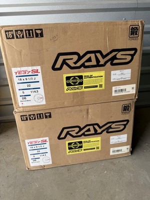 Rays Volk Racing TE37 SL wheels (bolt pattern-114.3) NEW in sealed boxes! JDM