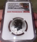 2018 S NGC PF70 LIGHT FINISH Reverse SILVER PROOF Kennedy Half dollar Early Rel.