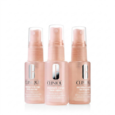 Clinique Moisture Surge Face Spray 1 oz Hydrating Mist Travel Size Pack of 3